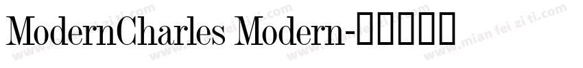 ModernCharles Modern字体转换